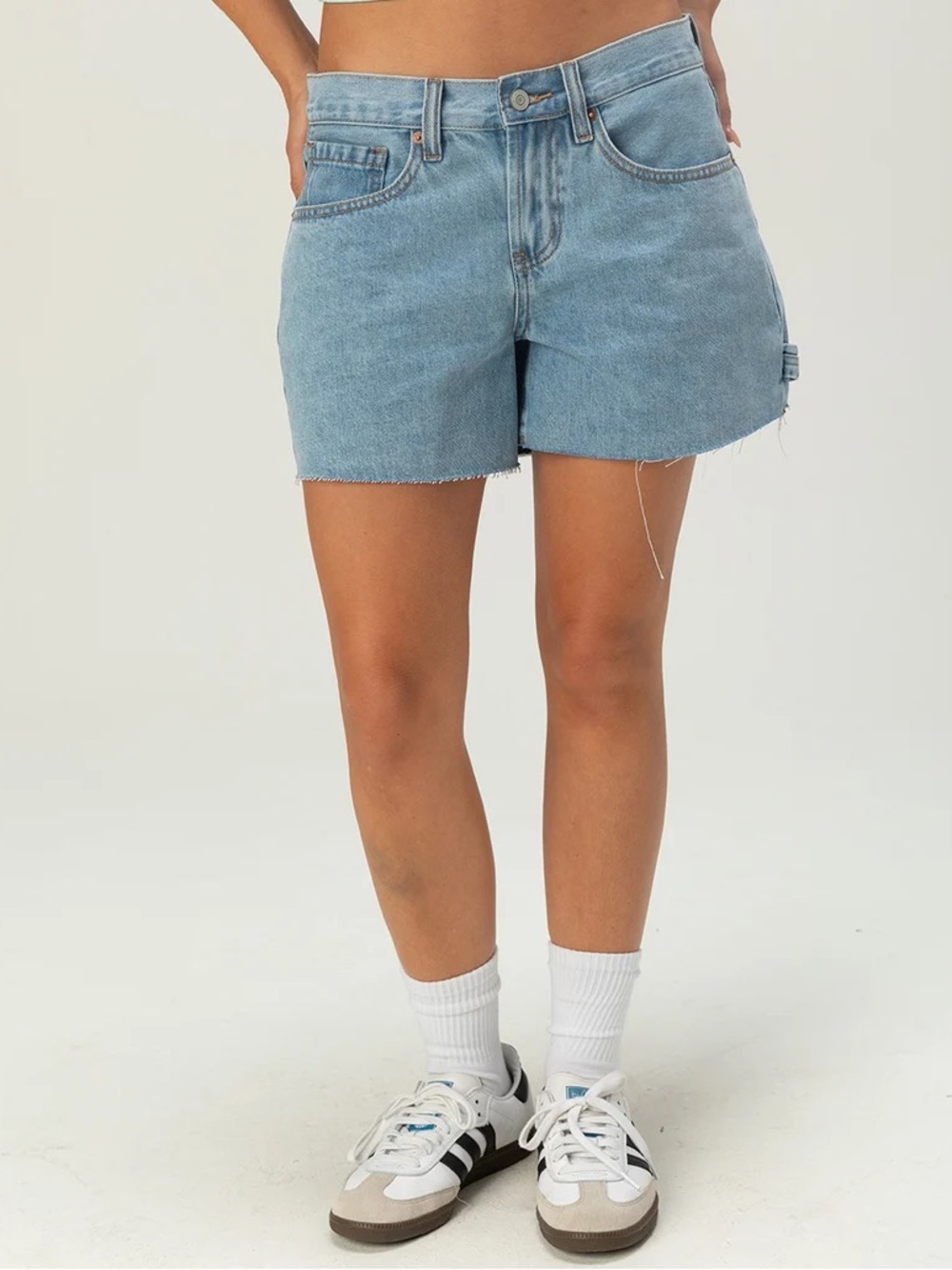RSQ Womens Low Rise Baggy Carpenter Shorts